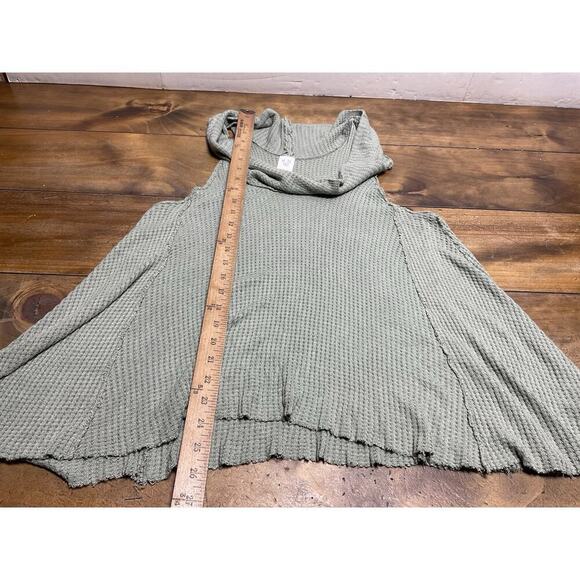 We The Free Cowl Neck Tank Top Sleeveless Waffle Knit Casual Comfy Sz S - Picture 6 of 10